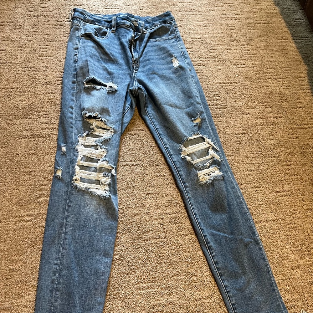 American Eagle High Rise Jeggings, size 8
